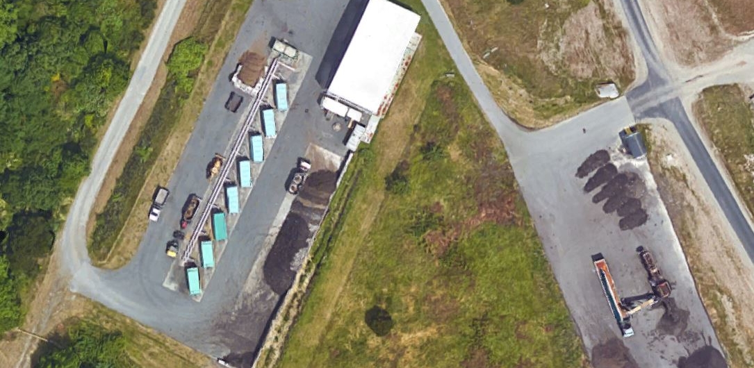 Aerial view of Whidbey Island NAS Composting Facility