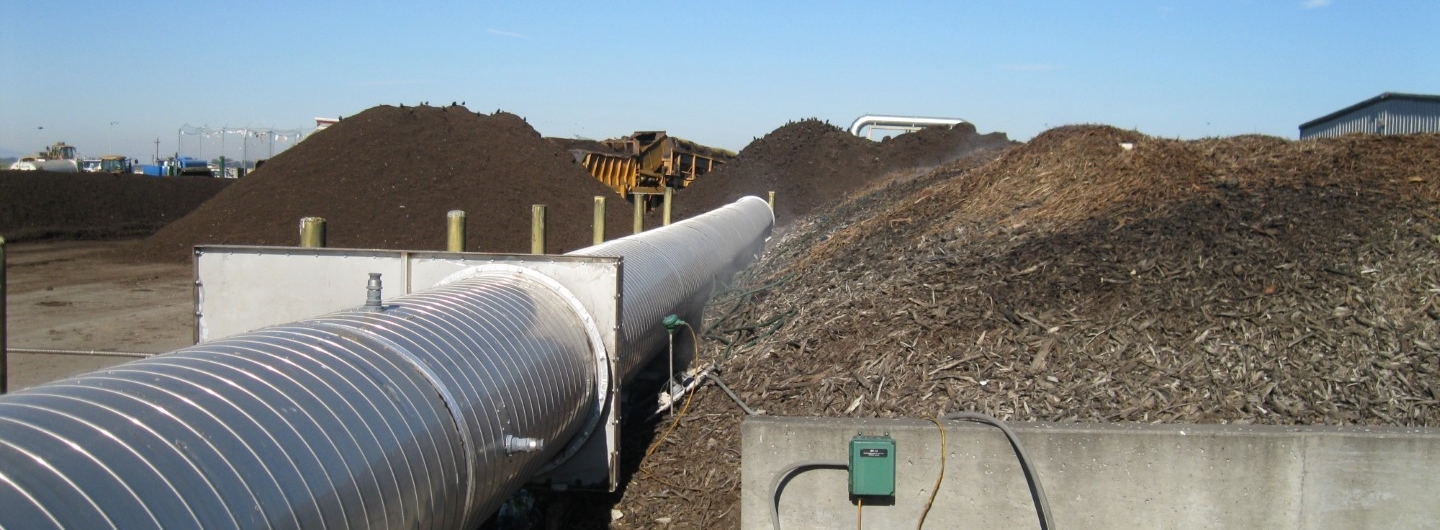 compost aeration duct
