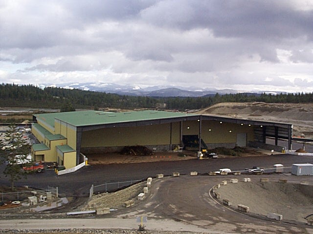 Aerial view of the Compost Factory