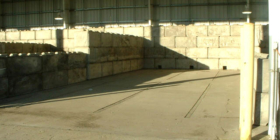 One zone of the covered aerated static pile system, empty