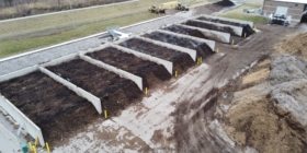 aerated static pile compost system with 8 zones