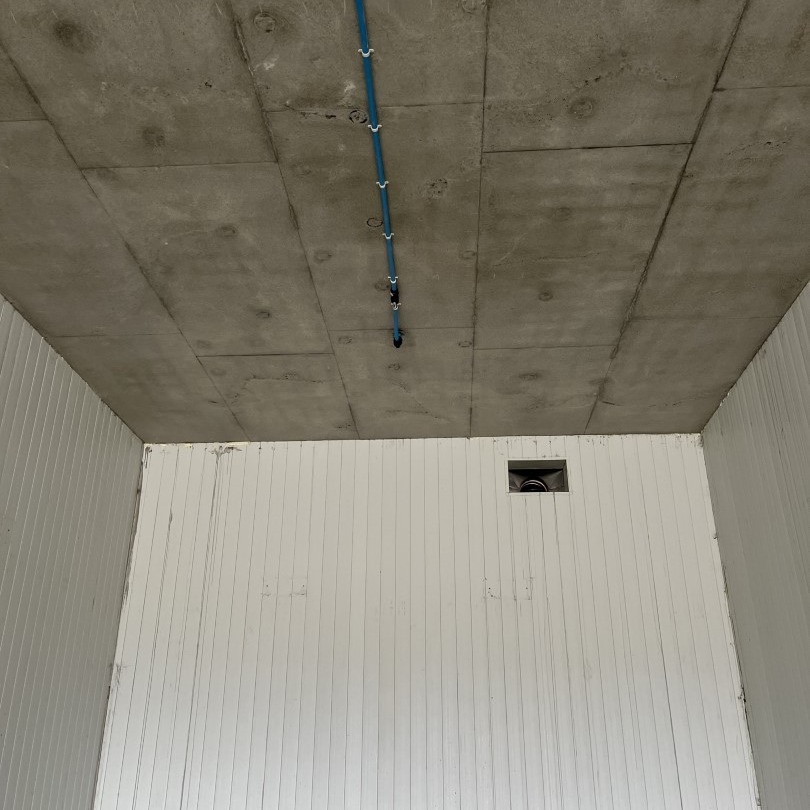 irrigation pipe on ceiling