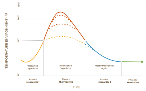 stages of composting