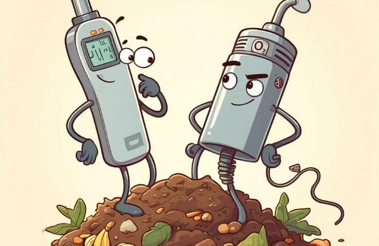 temperature probe and oxygen probe