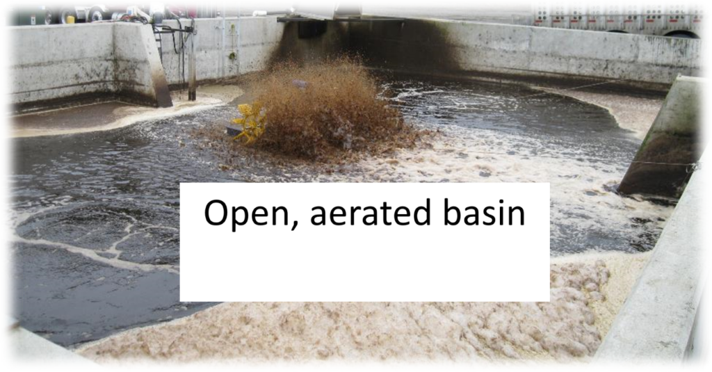 open aerated basin